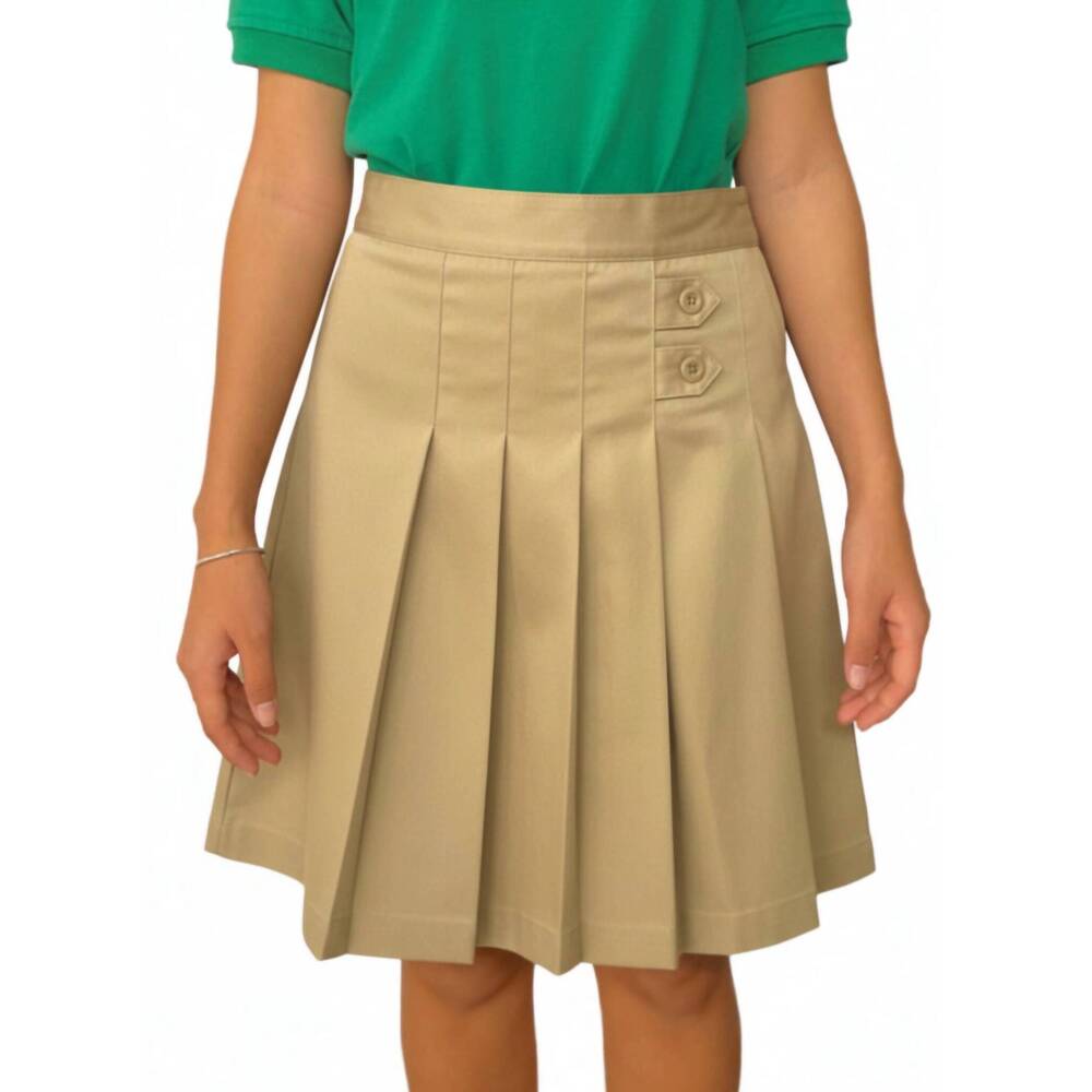 NEW CLASSROOM UNIFORMS flat back tab skorts in khaki